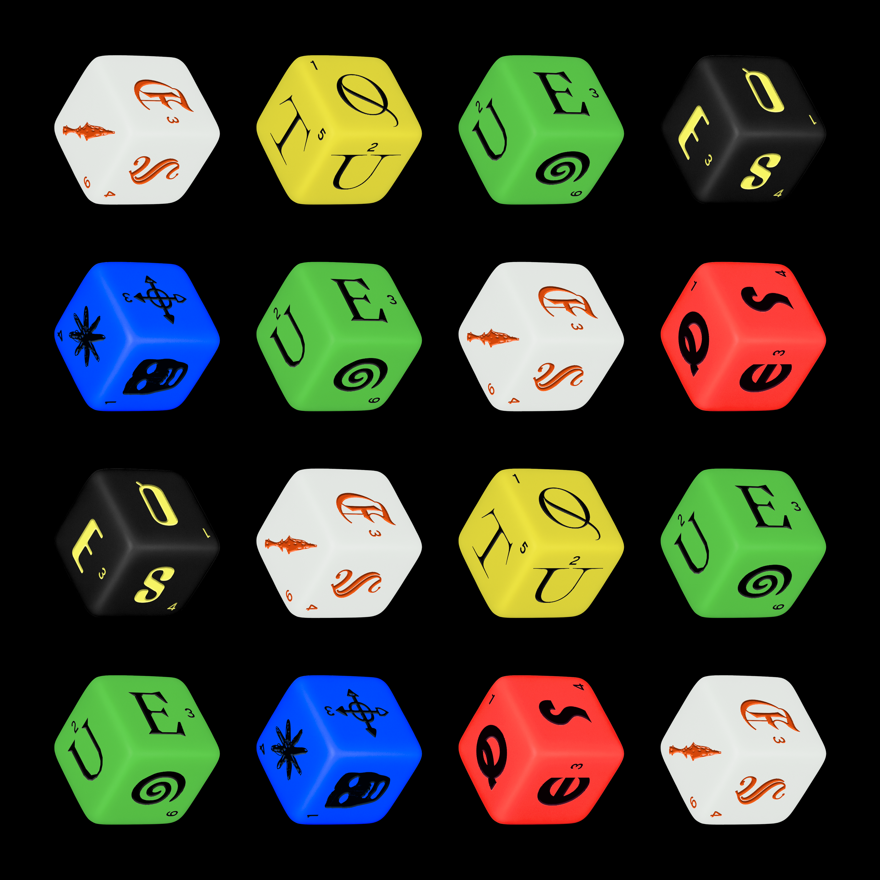 PRE-ORDER: Pack of 6 limited edition Quest D6 Dice.